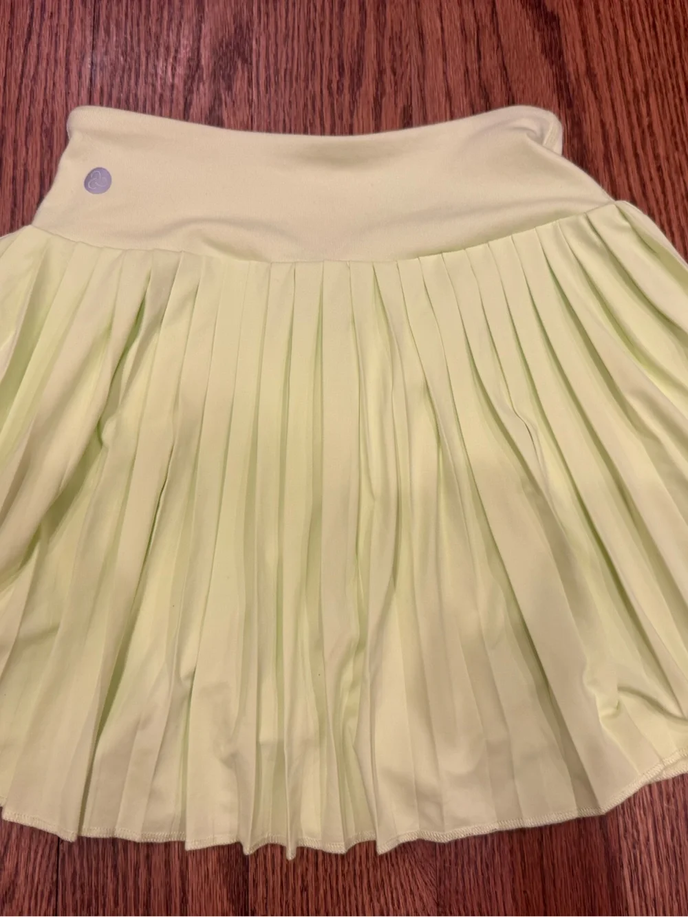 Zella Yellow Pleated athletic Skirt